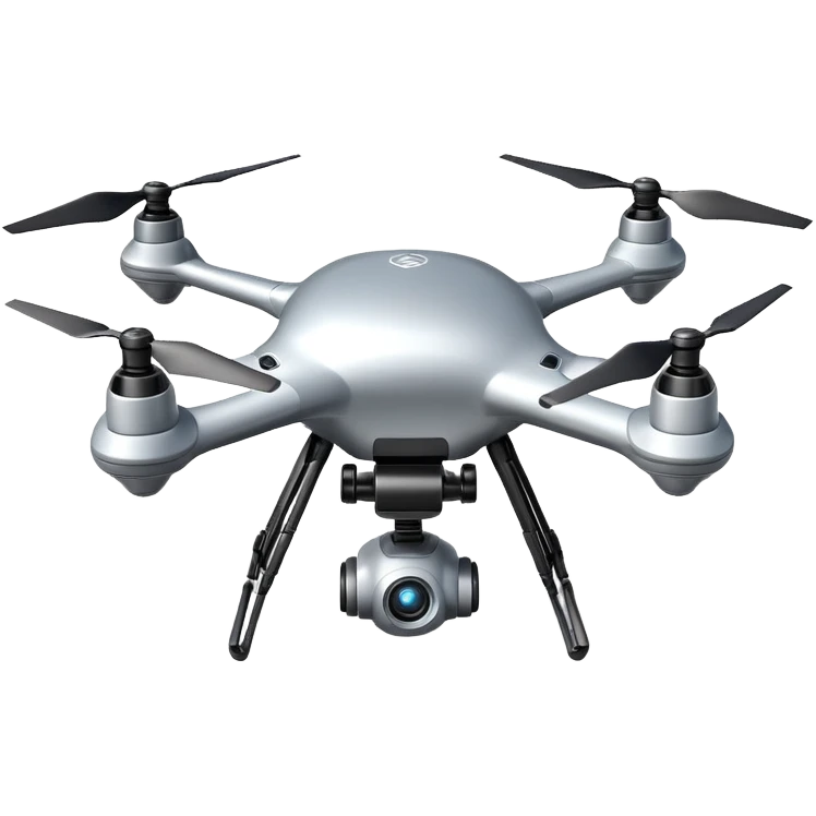 Scout drone with levitating propulsion system and retractable legs emoji