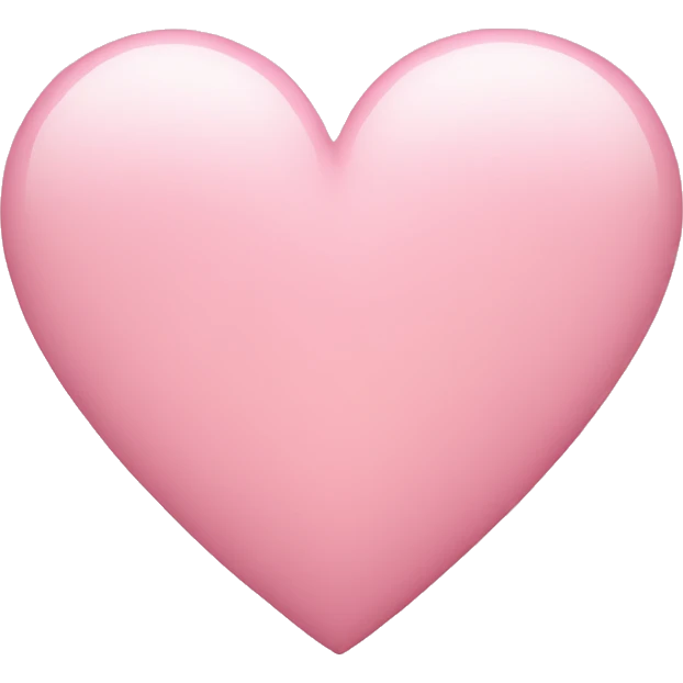 Light pink heart emoji