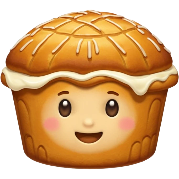 круассан с шоколадом и клубникой emoji