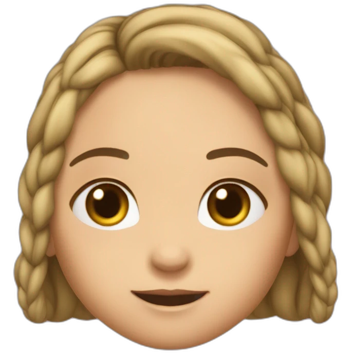 Araignée sur tête d’une fille emoji