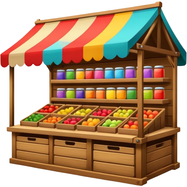 market stall emoji