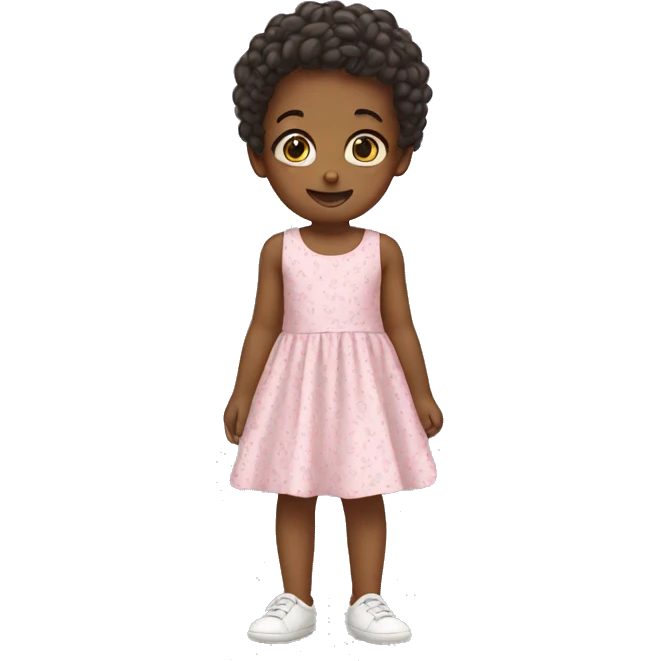 toddler in cute dress emoji