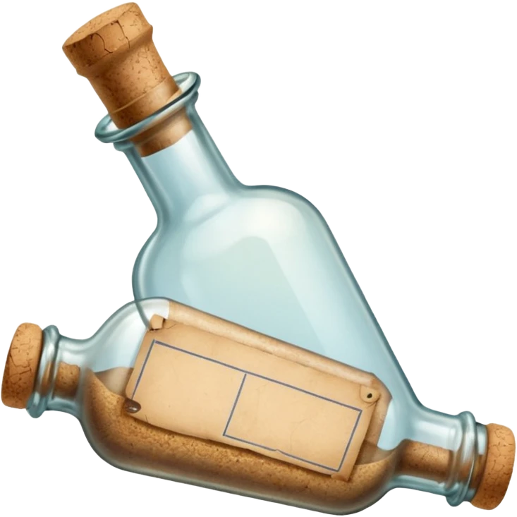 Message letter in Bottle emoji