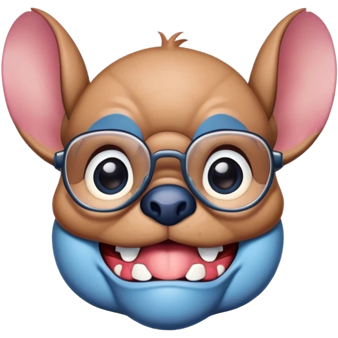 Stitch mit einer coolen Brille  emoji