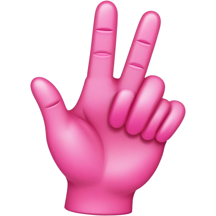 Pink middle finger emoji emoji