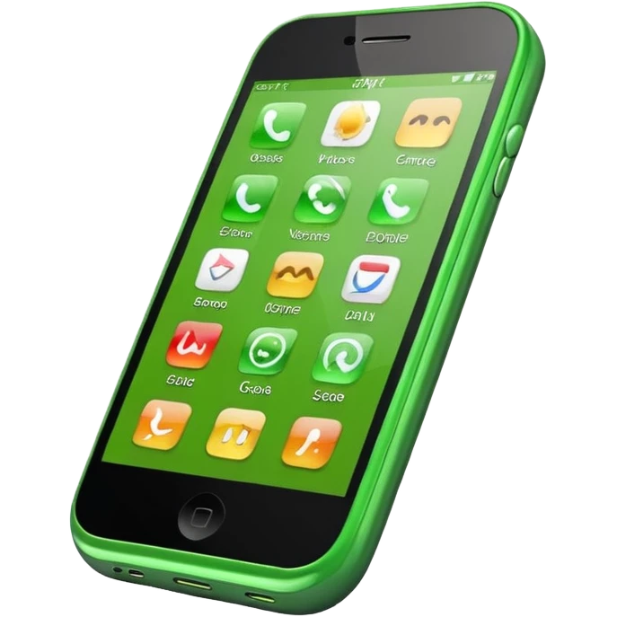 green cell phone emoji