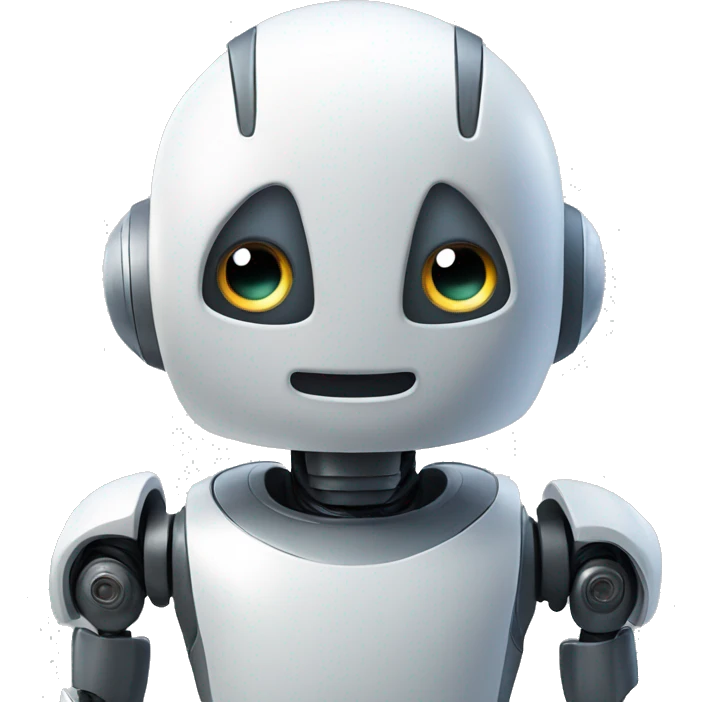 Robot with ai emoji