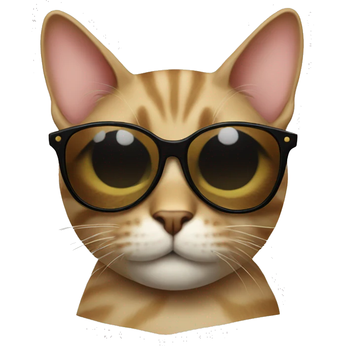 Cat with sunglasses emoji