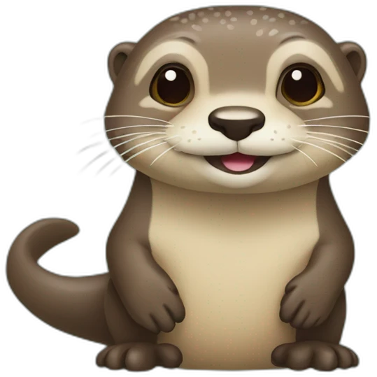 Loutre sur tortu emoji