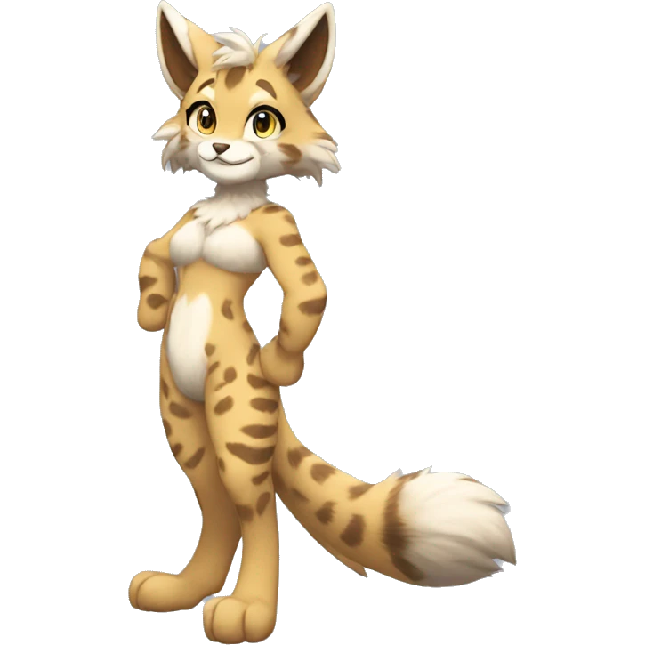 Anthro Fur-Sona Lynx-Fakémon Full Body emoji