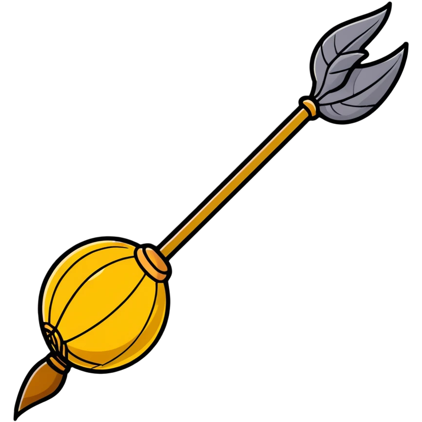 Quidditch broomstick and golden snitch emoji