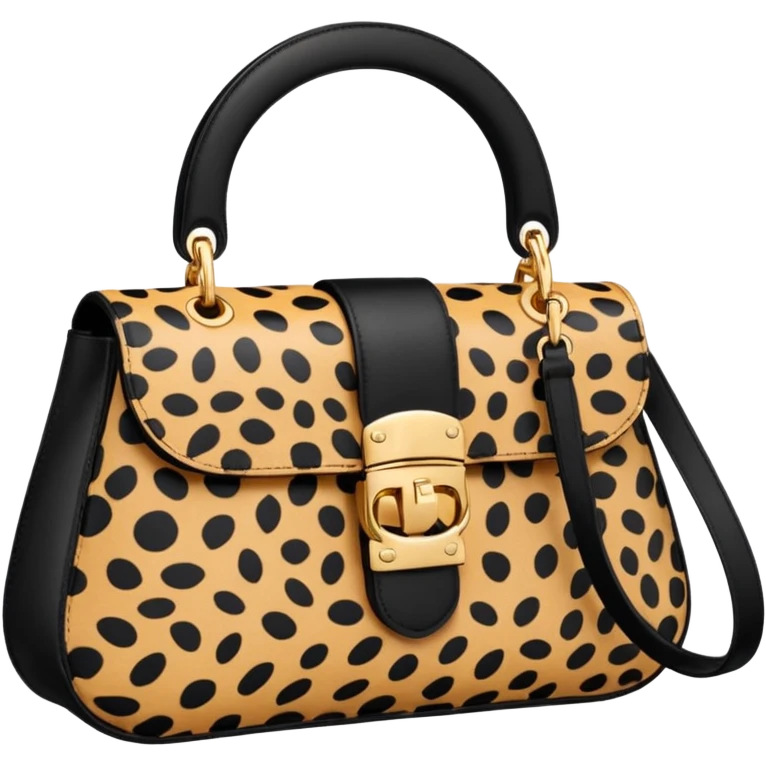 cheetah printed dior baguette bag  emoji