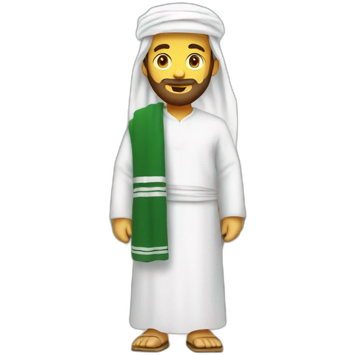 Hajj pilgrim Ihram emoji