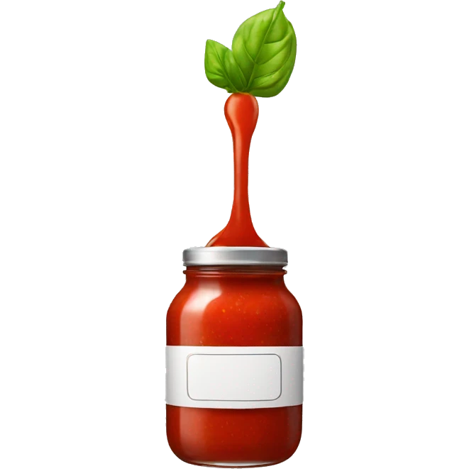 tomato sauce jar with headphones emoji
