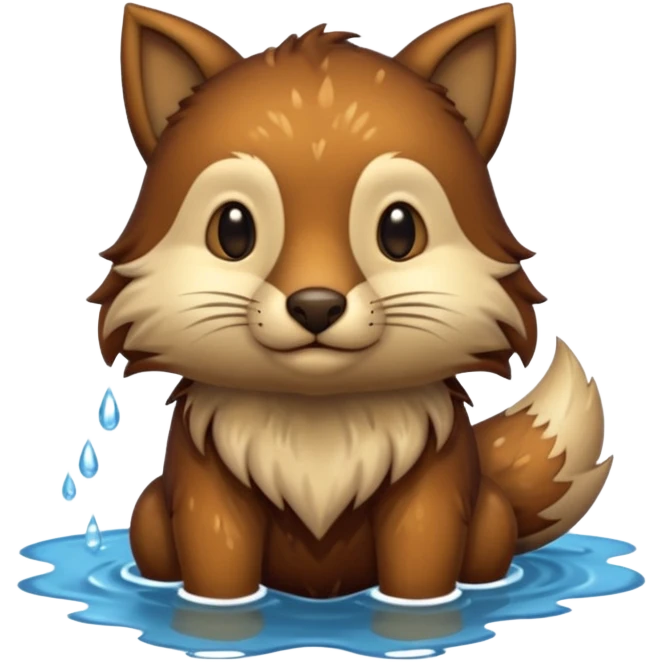 medieval animal in the lake emoji