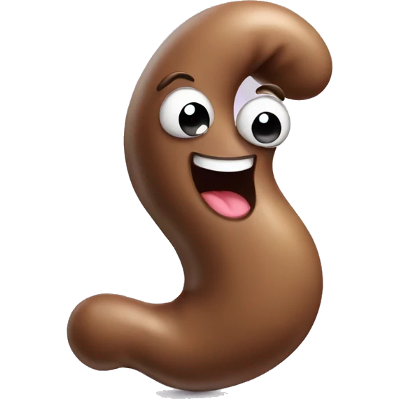 poop with happy face and limbs emoji