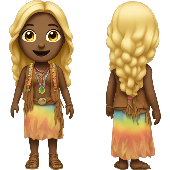 Female hippie emoji