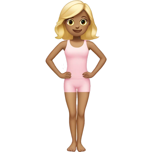 Blonde light Pink Pilates emoji