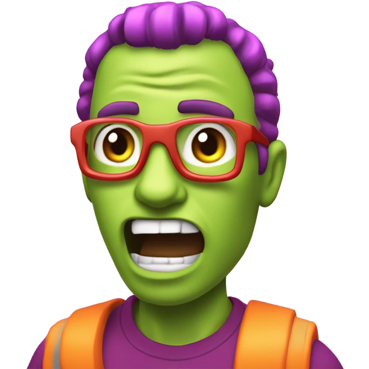 The word blammo flashing emoji