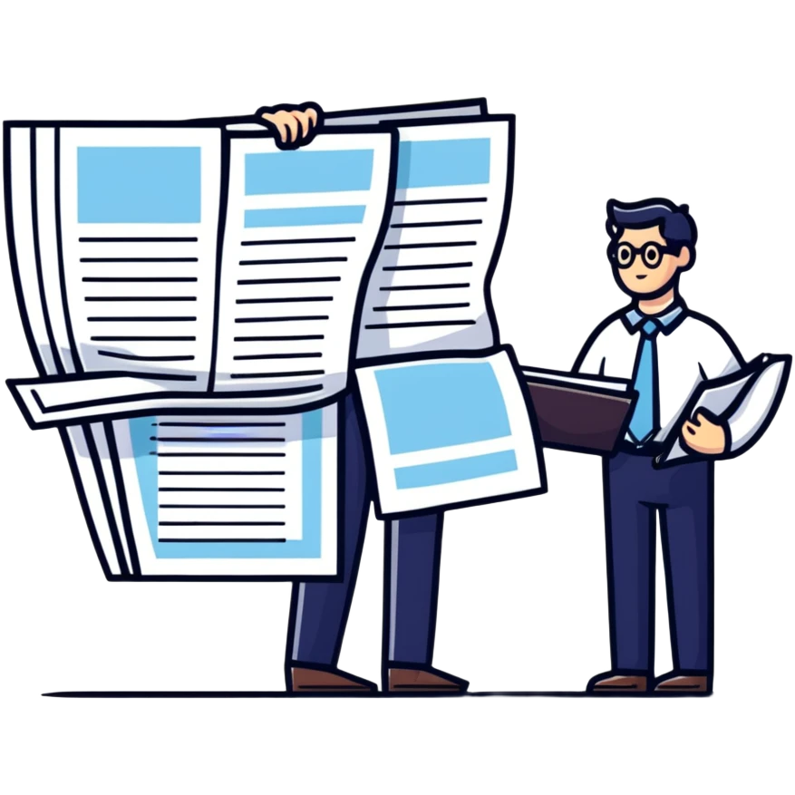 accountant holding documents, no glasses emoji