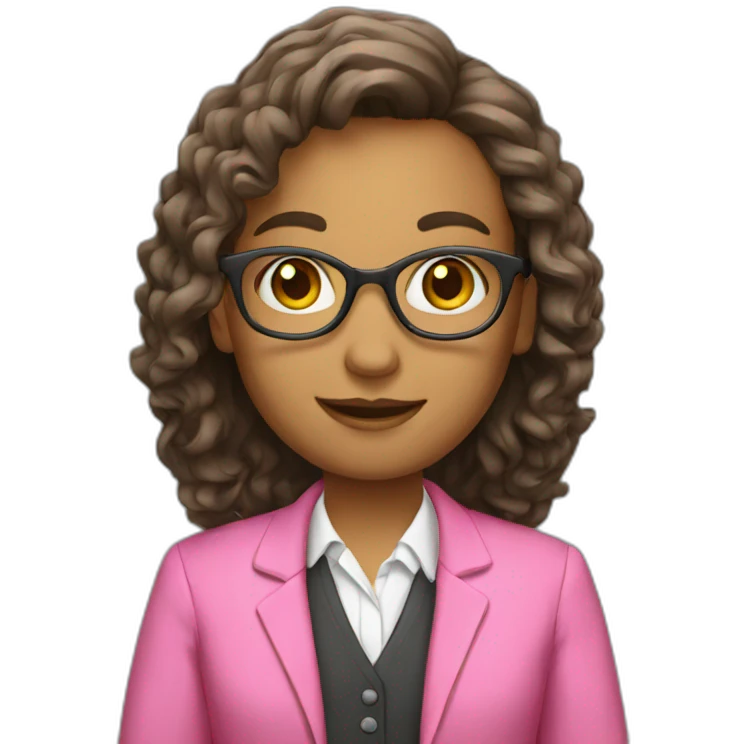 teacher pink emoji