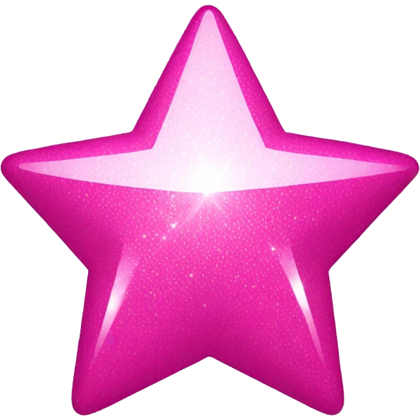 Pink shiny discoball shaped star  emoji