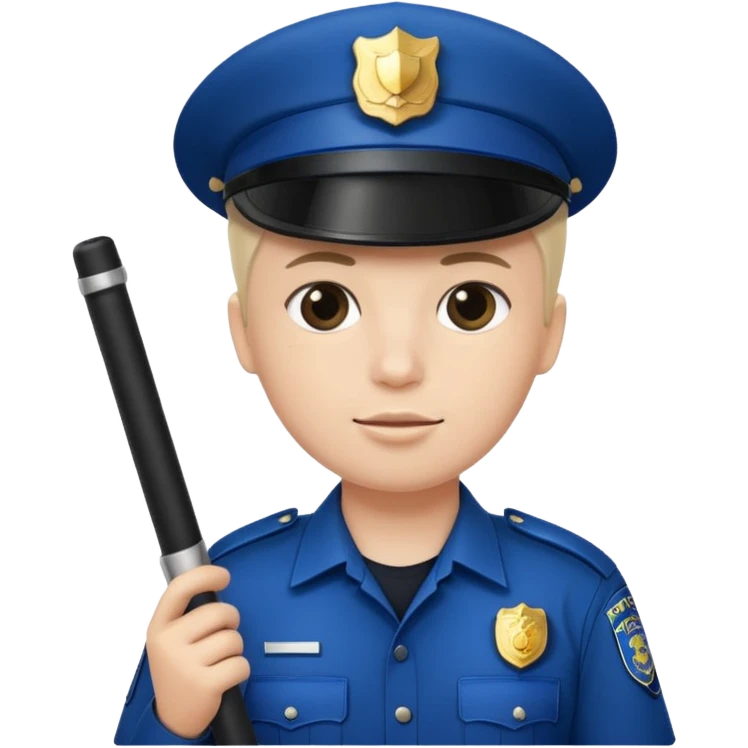 ceramic vessel of police officer emoji