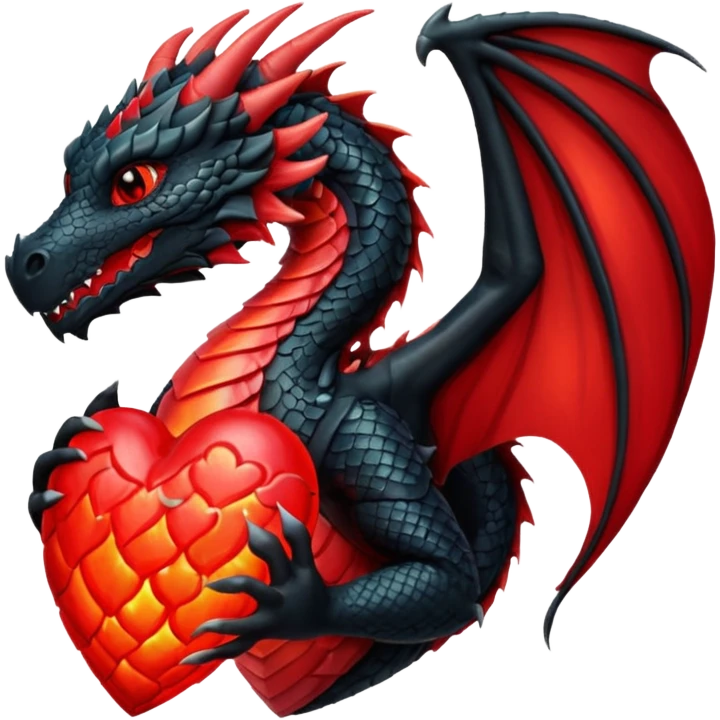 dragon fantasy heart emoji