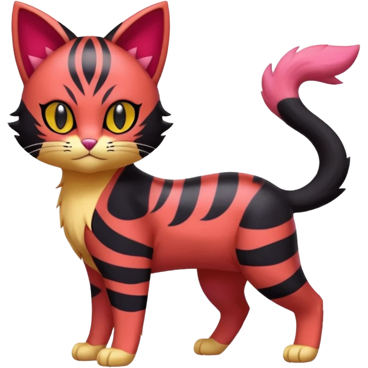 Liepard-Litten-Skitty-Pokémon-fusion-creature (full body) emoji