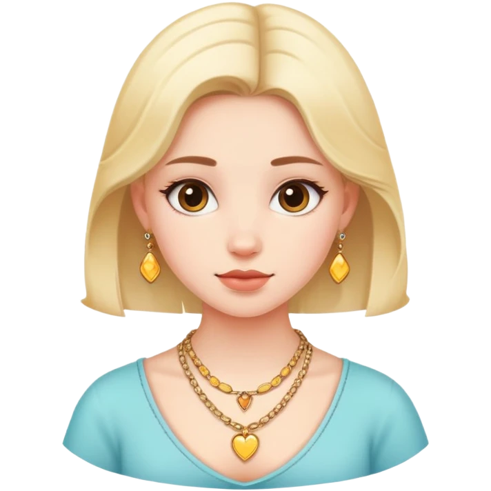 Cute neckless emoji