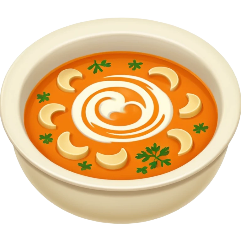 Soup realistic restaurant style  emoji