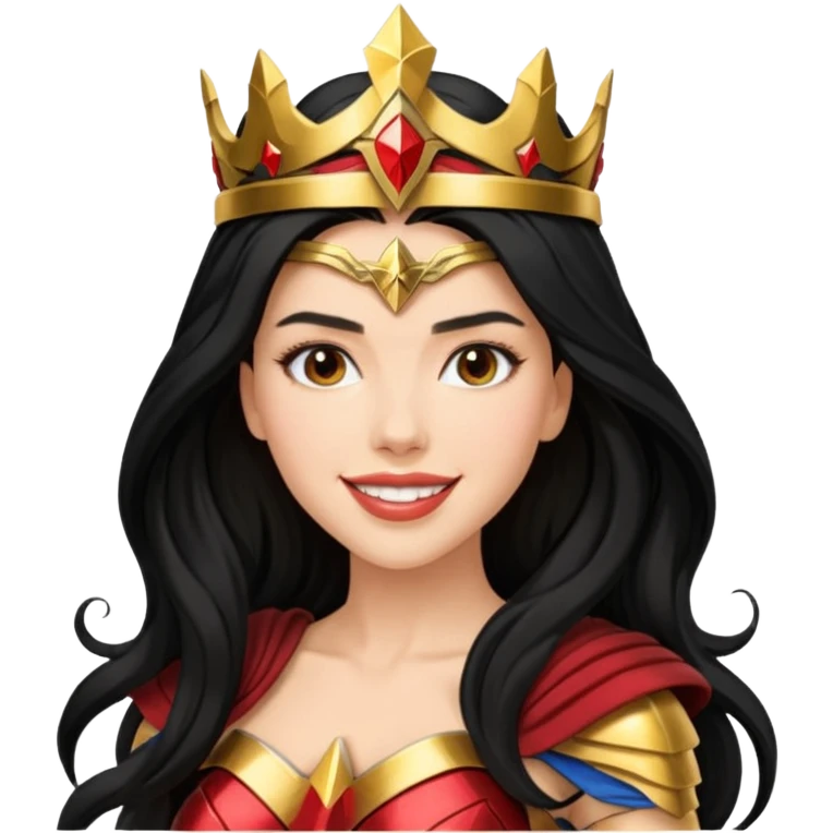 Scarlett Johansson as a wonder woman emoji