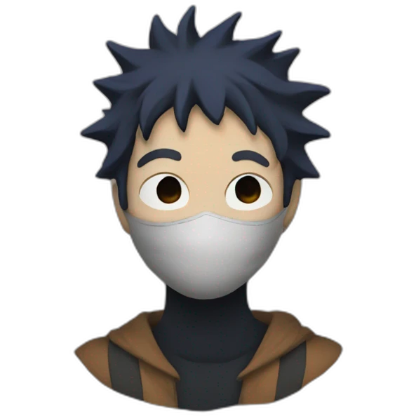 A man wearing a mask Obito emoji