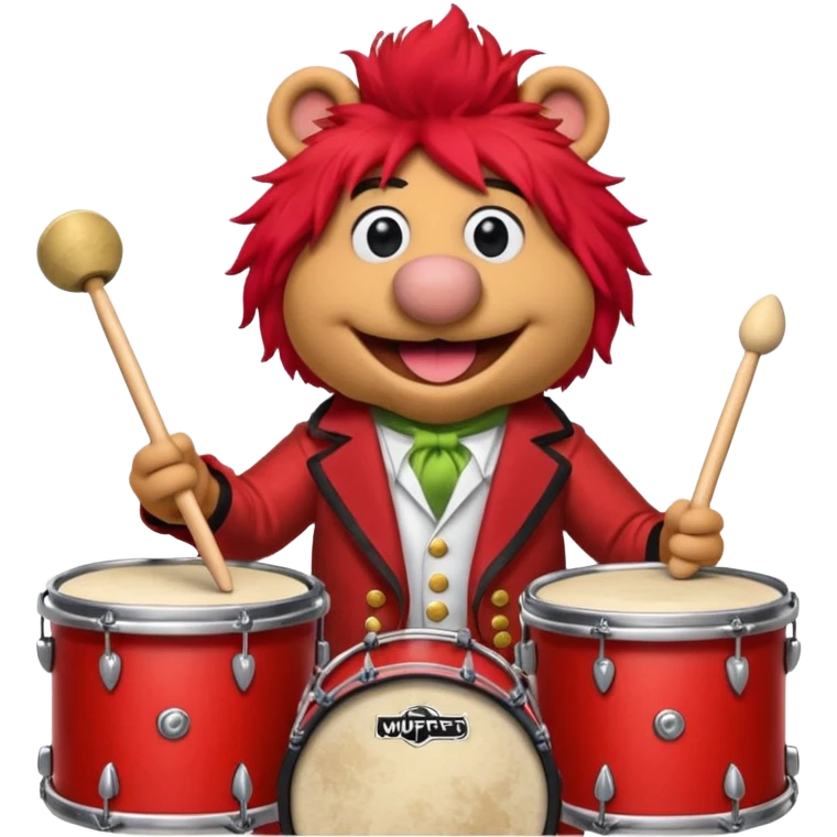 animal the drummer from the muppets emoji
