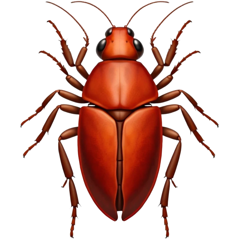 cockroach with "RED" written on its back emoji
