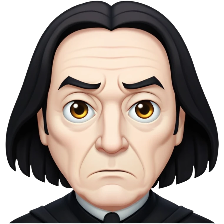 Professor Snape with angry disappointed face emoji