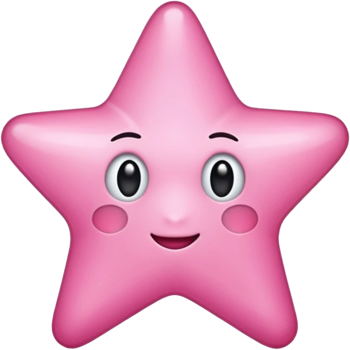 Estrela rosa  emoji
