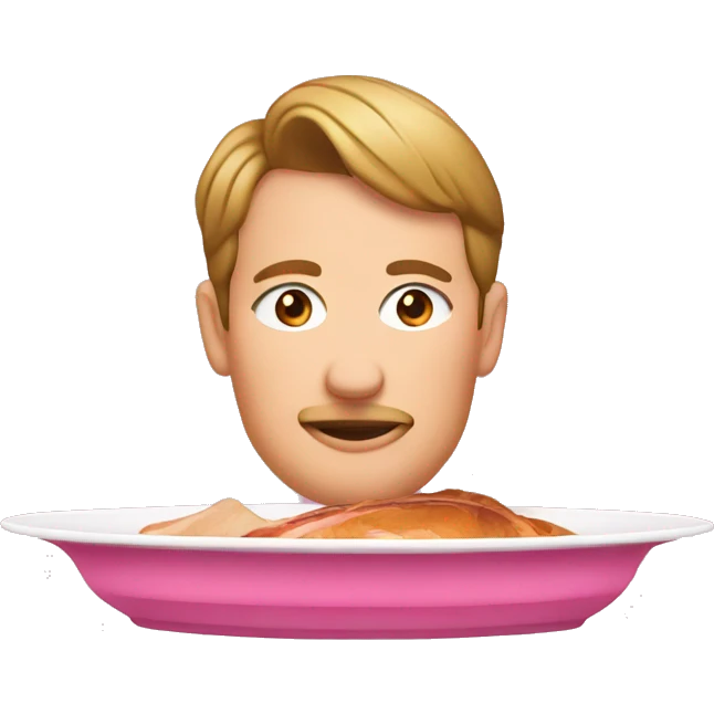carvery on pink plate emoji