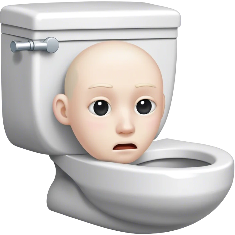 Human Head in a toilet  emoji