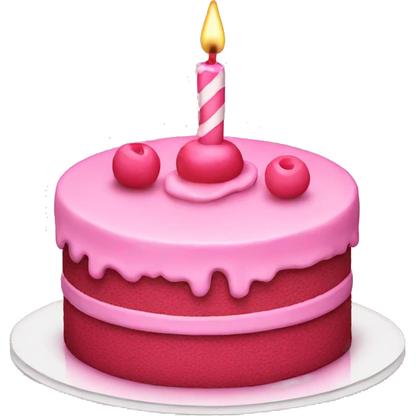 pink cake  emoji