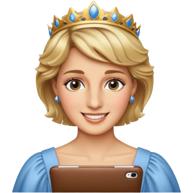 content face typing, Princess diana emoji