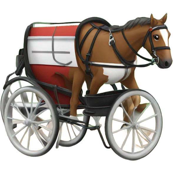 harness race cart side view emoji