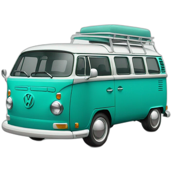 turquoise volkswagen bulli emoji