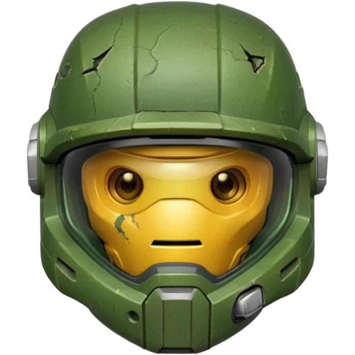 Full-face helmet master chief emoji