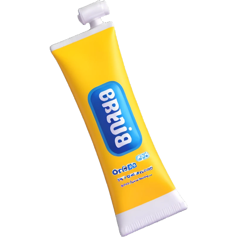 Oral-B toothpaste tube blue emoji