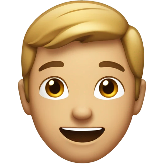 Blushing with smile emoji