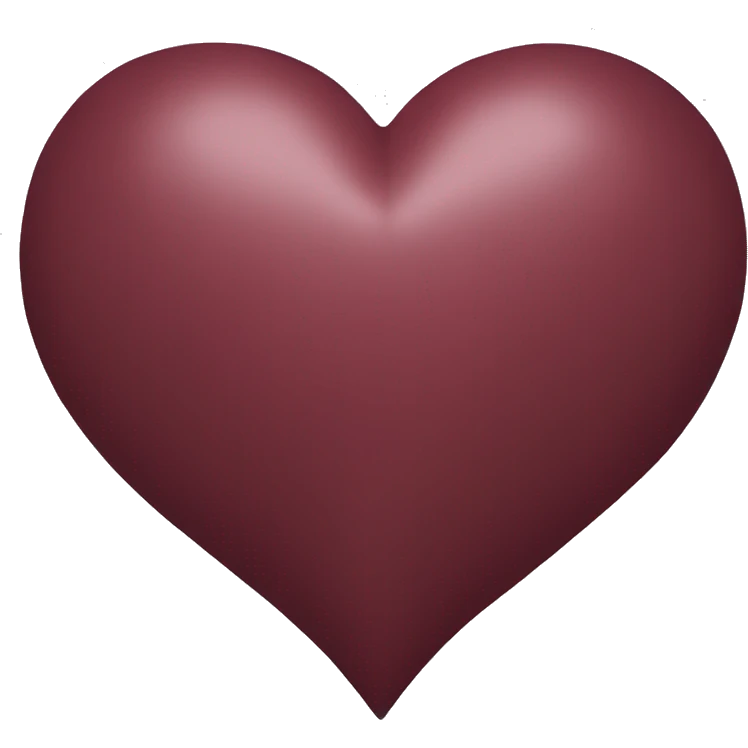 maroon heart emoji