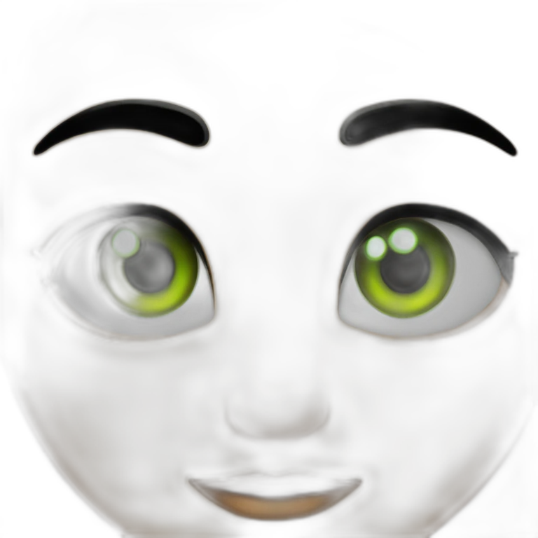 Panthère noir au yeux vert emoji