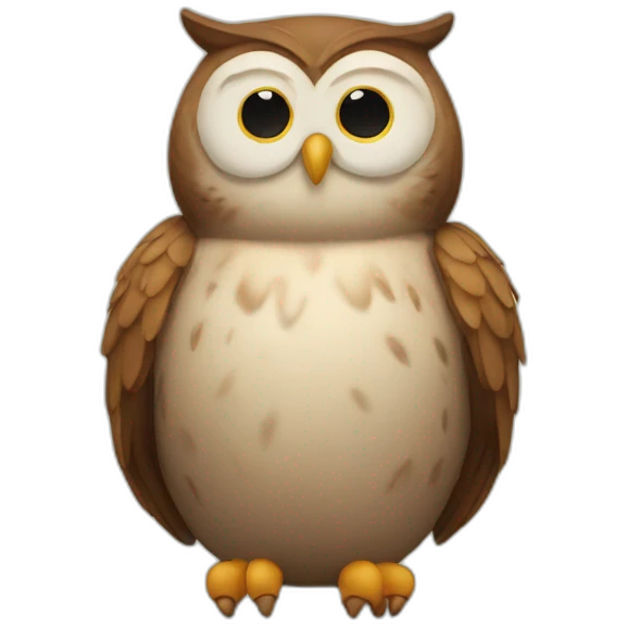 Fat owl emoji