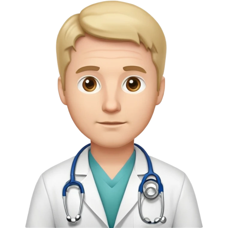 white guy doctor emoji